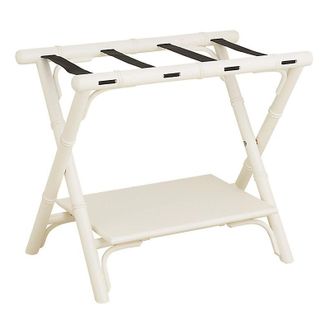 Ballard Designs Dayna Luggage Rack - Rubbed White - Ballard Designs