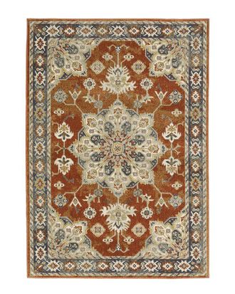 Style Haven Stylehaven Barrett Traditional Oriental Medallion Cut Pile Rug