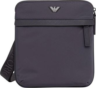 Emporio Armani Nylon Crossbody - Heren - Schoudertassen - Grijs - ONE Size - Nylon - Tassen