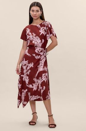 Rebecca Taylor Ciara Wrap Dress in Aberdeen Combo at Nordstrom, Size X-Large