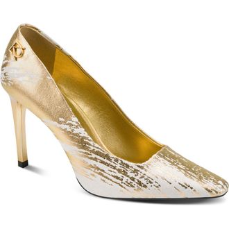 DKNY Savita Pump in Ivory/Gold at Nordstrom, Size 9.5