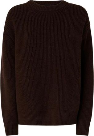 Pinko Gracidio Sweater - Dames - Ronde hals truien - Bruin - S - Wol - Truien & Vesten