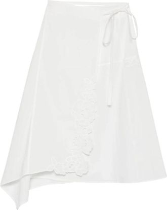 Sir. Klara Midi Rok - Dames - Midirokken - Wit - XS - Katoen - Rokken