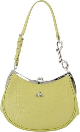 Vivienne Westwood Charm Frame Portemonnee - Dames - Schoudertassen - Groen - ONE Size - Leer - Tassen