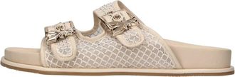 Patrizia Pepe Ppj 339 Mules - Dames - Sandalen - Beige - 35 EU - Leer - Schoenen