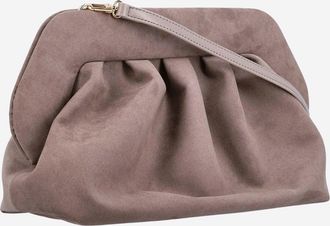 Themoir&egrave; Womens Vegan Fabric Bag Taupe Clutch