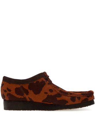 Clarks Wallabee boots - men - Calf Hair/Fabric/Rubber - 9 - Brown