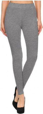 Trade Shop Trade Shop - Bm03 Leggings Da Donna In Cotone Elasticizzato Colori Alla Moda Grigio Nero Blu - Grey