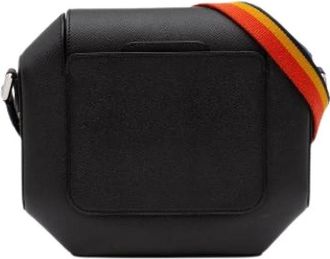 Herm&egrave;s Pre-owned Octogone Shoulder Bag - Dames - Vintage Schoudertas - Zwart - ONE Size - Leer - Vintage
