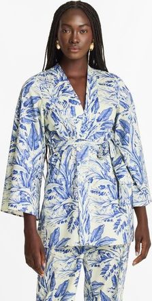Diarrablu Mini Duster Toile Blu in Cotton Poplin at Nordstrom, Size Xx-Large