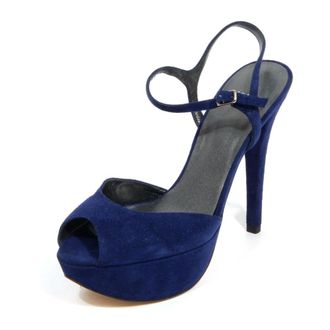 Stuart Weitzman High Heel Sandals, female, Blue, Size: 8 US Sapphire Suede Sandals