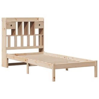 Berkfield Home Decorative Bookcase Bed without Mattress 90x200 cm Solid Wood Pine in Natural