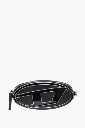 Diesel Leather Shoulder Bag With Oval-D Metal Monogram size One Size