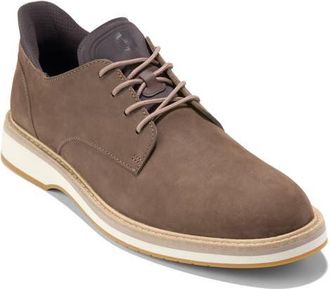Cole Haan Mansfield Grand Plain Toe Quick-On Oxford in Truffle Nubuck /Chocolate at Nordstrom, Size 10.5
