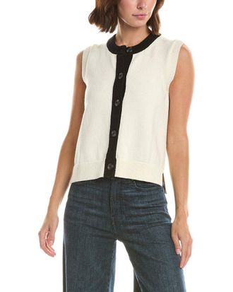 French Connection Mozart Button Down Vest