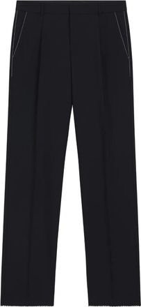 BOSS Pantaloni con orlo a smerlo - Blu