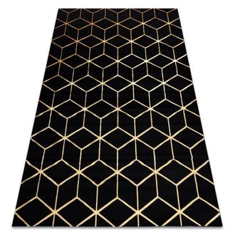 RugsX RugsX Gloss Rug in Black | Size: 200 cm x 290 cm
