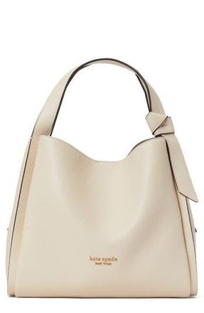 Kate Spade New York knott medium leather tote in Milk Glass at Nordstrom Rack
