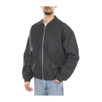 Only & Sons Jassen - Heren - Bomber jackets - Grijs - M - Leer - Jassen