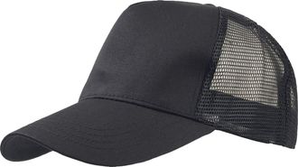 Atlantis Rapper Cotton 5 Panel Trucker Cap (One Size) (Black/Black)