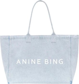 Anine Bing Borsa Tote Leo in denim - - Bags - Donna - Blu - ONE SIZE