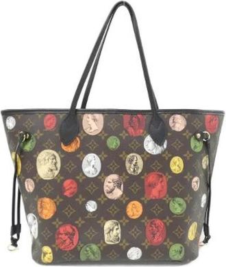 Louis Vuitton Pre-owned Monogram LV x Fornasetti Neverfull Tas Limited - Dames - Vintage Shopper - Bruin - ONE Size - Vintage