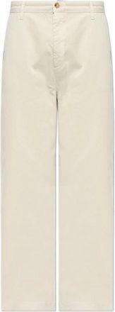 Frame Denim Katoenen broek met rechte pijpen - Heren - Straight fit broeken - Beige - W32 - Katoen - Broeken
