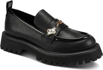 Karl Lagerfeld Greenly Platform Loafer in Black at Nordstrom, Size 9.5