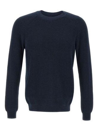 Diktat Geribbelde trui met raglan mouwen - Blauw