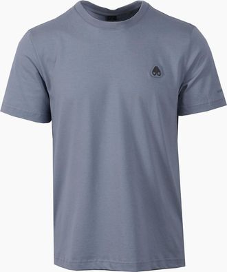 Moose Knuckles Mens MOOSE KNUCKLES CRESCENT T-SHIRT JET STREAM - Grey - Size: 38