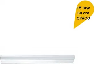 Trade Shop Trade Shop Traesio - Trade Shop - Plafoniera Led Neon T5 Sotto Pensile Tubo Vetro Opaco 10 Watt 60 Cm T5-60