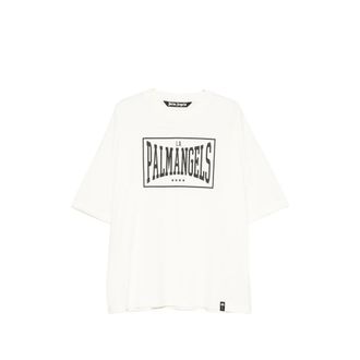 Palm Angels Logo-print Drop-shoulder T-shirt