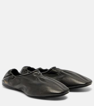 Alaia Leather ballet flats