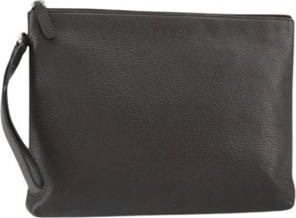 Gucci Pre-owned Clutches, female, Brown, Size: ONE SIZE Pre-owned Leather Clutch