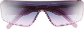 Rick Owens Performa Shield Sunglasses in Violet Temple/Violet Lens at Nordstrom