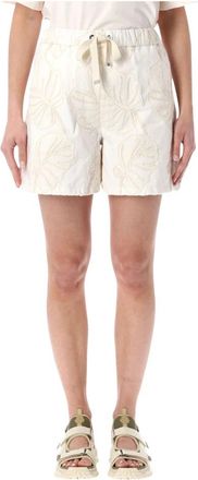 Moncler Casual Shorts - Dames - Korte Broeken - Wit - S - Korte Broeken