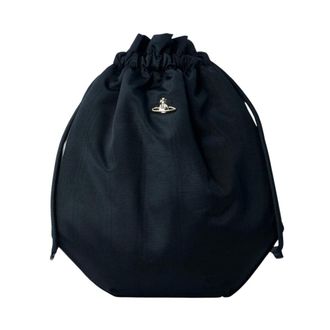 Vivienne Westwood Bucket Bags, female, Black, Size: ONE SIZE Daisy Drawstring Bucket Bag