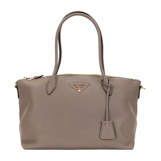 Prada Tote Bags - female - Prada - Shopping Bags - Gray - ONE SIZE - Bags