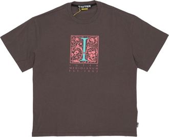 Iuter Milan Tee Bruin Ronde Hals Korte Mouw Regular Fit - Heren - T-shirts - Bruin - XS - Katoen - Tops