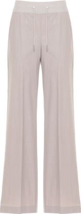 PANICALE Beige Embellished Straight-Leg Pants