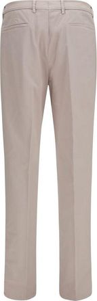 Brunello Cucinelli Mens Cotton-Blend Chino Beige Elastane