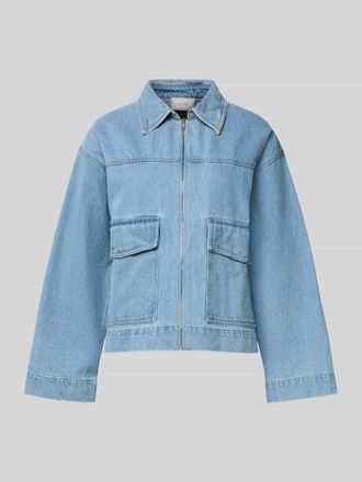 Neo Noir Neo Noir Jeansjacke mit Umlegekragen Modell Titan in Hellblau, Gr&ouml;&szlig;e 34