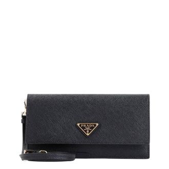 Prada Signature Logo Emblem Leather Mini Bag