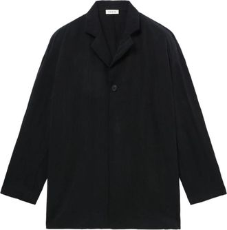 Fear of God Blazer met Revers - Heren - Blazers - Zwart - S - Leer - Jassen