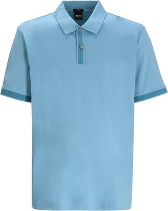 HUGO BOSS Blue Slim Fit Logo Polo