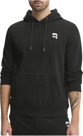 Karl Lagerfeld Sweat Hoody - Heren - Hoodies - Zwart - L - Katoen - Hoodies & sweatvesten