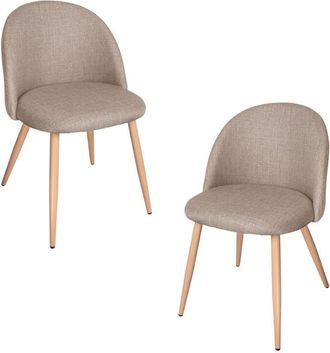 Regalos Miguel Packs Sillas Comedor - Pack 2 Sillas Vint Tela - Beige