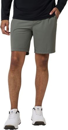 Travis Mathew Hero Hour Golf Shorts in Dark Olive at Nordstrom, Size 35