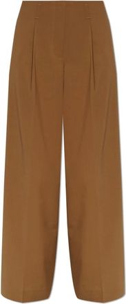 Lacoste Dames, Broeken, Bruin, Maat: S Wol