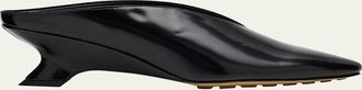 Bottega Veneta Bounty Vinyl Kitten-Heel Mules